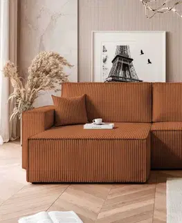 Rohové sedacie súpravy Elvisia Rozkladacia sedacia súprava PARIS XL | univerzálna Farba: Poso 40