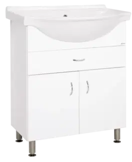 Kúpeľňový nábytok Kúpeľňová skrinka s umývadlom Keramia Pro 70x56 cm biela PRO70Z PRO70Z