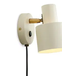 Svietidlá Halo Design 746873 - Nástenné bodové svietidlo VOGUE 1xE27/40W/230V krémová/mosadz 746873
