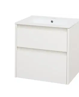 Kúpeľňový nábytok Mereo Opto, kúpeľňová skrinka s keramickým umývadlom 61cm, biela CN910