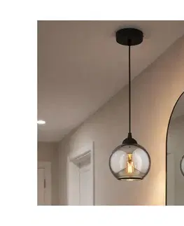 Svietidlá BRILAGI - Luster na lanku DIOR 1xE27/60W/230V čierna/dymovošedá 59-002B