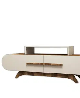 Konferenčné stolíky Televízny stolík Rose Walnut Cream