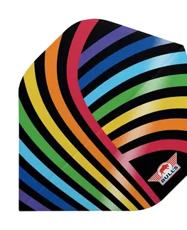 Letky na šípky Bull's Powerflite D100 Rainbow Std. 3ks
