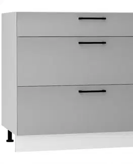 Kuchynské skrinky stojace Kuchynská skrinka Max D90pc S/3 Granit