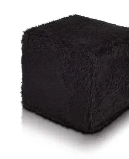 Sedacie vaky a kocky Sedací vak Taburetka Exclusive TiaHome - čierna