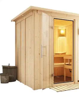 Sauny Interiérová fínska sauna 196 x 170 cm Dekorhome
