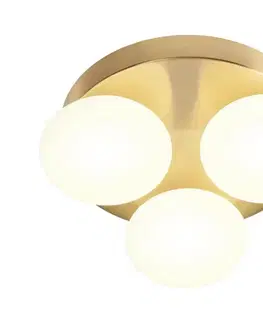 Svietidlá Redo 01-4307 - LED Kúpeľňové stropné svietidlo OVUM 3xLED/5W/230V IP44 mosadz 01-4307