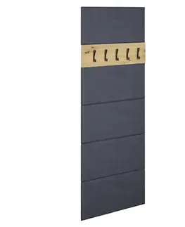 Predsieňové steny KONDELA Sivon vešiakový panel dub artisan / tmavosivá