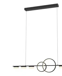 Svietidlá Wofi 7030-702 - LED Stmievateľný luster na lanku MESSINA LED/57W/230V čierna 7030-702