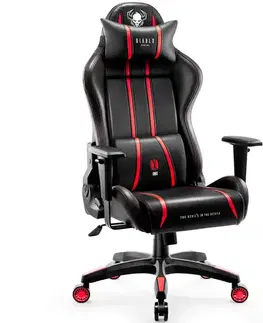 Otočné kreslá Otočné kreslo King Diablo X-One 2.0 čierna/červená