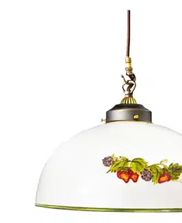 Svietidlá Kolarz 731.30.121 - Luster na lanku NONNA 1xE27/75W/230V pr. 20 cm víno/jahody 731.30.121