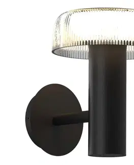 Lampy Zuma Line WT33111 - LED Solárna nástenná lampa BLUET LED/2,5W/2000mAh IP44 čierna WT33111