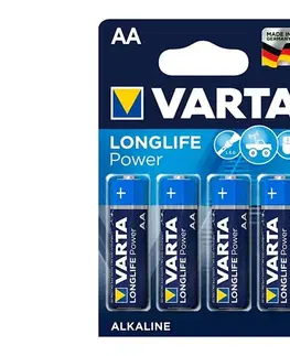 Predlžovacie káble Varta 4906 - 4 ks Alkalické batérie LONGLIFE AA 1,5V 4906121414
