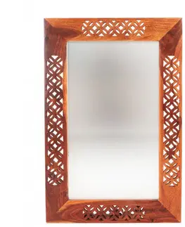Zrkadlá Zrkadlo Mira 60x90 indický masív palisander