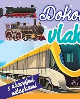 Nalepovačky, vystrihovačky, skladačky Dokonči vlaky