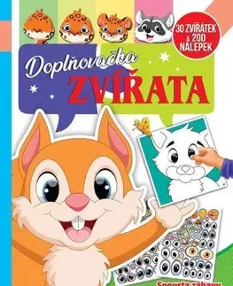 Nalepovačky, vystrihovačky, skladačky Doplňovačka - Zvířata