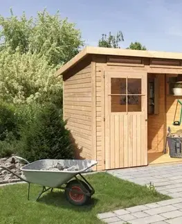 Drevené Drevený záhradný domček GLUCKSBURG 2 Lanitplast