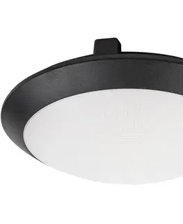 Záhradné lampy Rabalux 77235 - Vonkajšie stropné svietidlo so senzorom WELRO 1xE27/9W/230V IP65 pr.30 cm čierna 77235