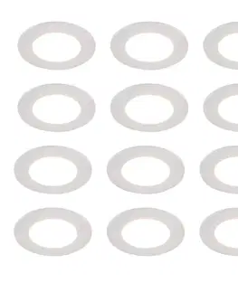 Zapustené svietidlá Sada 12 vstavaných bodových svetiel bielych vrátane stmievateľných LED 7W IP65 - Blanca