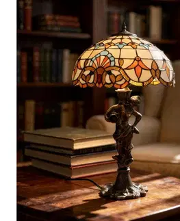 Lampy BRILAGI - Tiffany vitrážová stolná lampa MIRABELLA 1xE27/60W/230V BRT-12028D