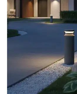 Záhradné lampy Ideal Lux - LED Vonkajšia lampa BOEING LED/14W/230V 40 cm IP65 antracit 327242
