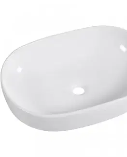 Umývadlá CERANO - Umývadlo keramické Deno - na dosku - biela lesklá - 59x41 CER-428431