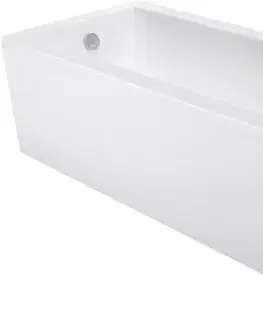 Vane MEXEN/S - Cubik obdĺžniková vaňa 120 x 70 cm s panelom, biela 55031207000X