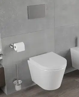 Záchody MEXEN/S - Rico Závesná WC misa Rimless vrátane sedátka s slow, Duroplast, biela 30720200