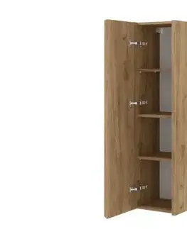 Kúpeľňový nábytok Kúpeľňová skrinka vysoká SAT Delano dub mat DELANOV35DD DELANOV35DD