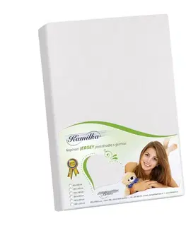 Plachty Bellatex Jersey prestieradlo Kamilka biela, 120 x 200 cm