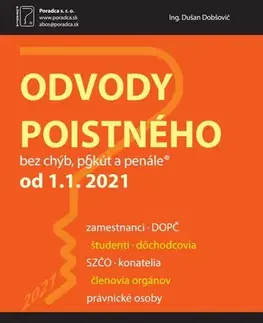 Dane, účtovníctvo Odvody poistného od 1. 1. 2021 - Dušan Dobšovič