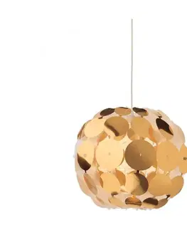 Svietidlá Redo 01-1508 - Luster na lanku ODEON 1xE27/42W/230V pr. 36 cm zlatá 01-1508