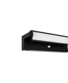 Záhradné lampy  LED vonkajšie nástenné svietidlo so senzorom LED/36W/230V 3000/4000/6500K IP54 čierna COREO LED 36W CCT PIR