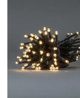 LED osvetlenie  CLBO48 - LED reťaz 48xLED/7 funkcií/3xAA 4,1m IP44 teplá biela CLBO48