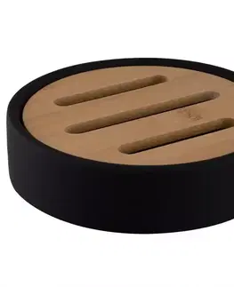 Kúpeľňové doplnky Mydlovnička Umbra čierna 07982