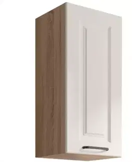 Kuchynské skrinky visiace Kuchynská skrinka Smart  30g Sonoma/Biely Mat