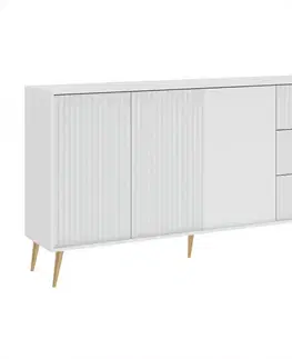 Komody do spálne Komoda 3D3S Barcelona biela