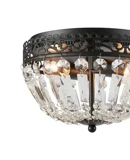 Svietidlá Markslöjd 108598 - Stropné svietidlo ETIENNE 2xE14/40W/230V čierna 108598