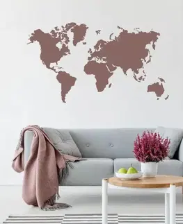 Šablóny na maľovanie Šablóna na stenu - Mapa sveta