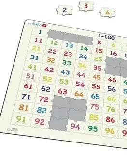 LARSEN puzzle Larsen Puzzle Puzzle Čísla 1 - 100 Larsen AR10-ZZ