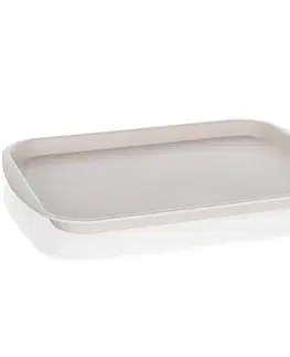 Dekorácie a bytové doplnky Tácka plastová 43x31x2 cm ivory