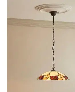 Svietidlá Endon 112197 - Luster na reťazi Tiffany INGRAM 1xE27/60W/230V pr. 45 cm 112197