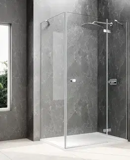 Sprchové dvere POLYSAN - GLOBE CHROME obdĺžniková sprchová zástena 1100x1000, číre sklo, pravé GB1011-3415RC