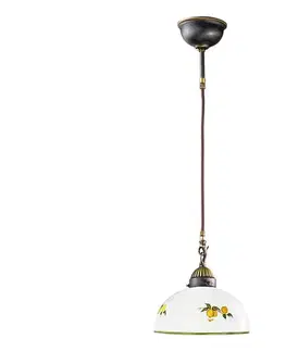 Svietidlá Kolarz 731.30.129 - Luster na lanku NONNA 1xE27/75W/230V pr. 30 cm citróny 731.30.129