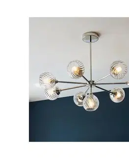 Svietidlá Endon 104051 - Luster na tyči ALLEGRA 8xE14/7W/230V lesklý chróm 104051