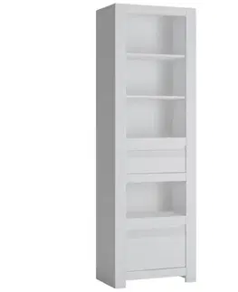 Regály Regál Novi NVIR01 2S biela alpin/pvc biela supermat