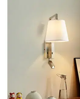 Svietidlá BRILAGI - LED Nástenná lampa RAYA 1xE14/40W/230V + LED/3W biela/matný chróm BRI206