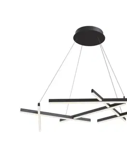 Svietidlá Maytoni MOD016PL-L75B - LED Luster na lanku LINE LED/79W/230V čierna MOD016PL-L75B