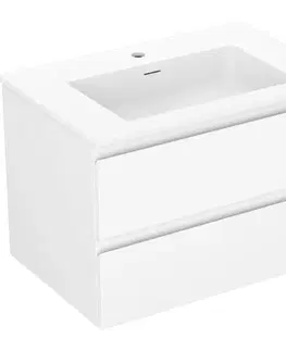 Kúpeľňový nábytok MEXEN/S - Orio kúpeľňová skrinka 70 cm s umývadlom Otis, 2 zásuvky, biela mat 91A10-07047-2-BFF01-W18M01