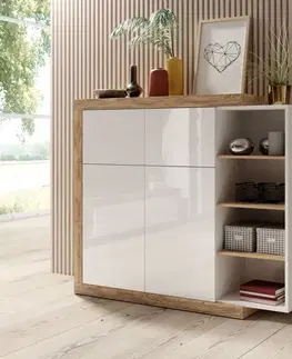 Komody a skrinky Komoda SINATRA 45 samdal/biela